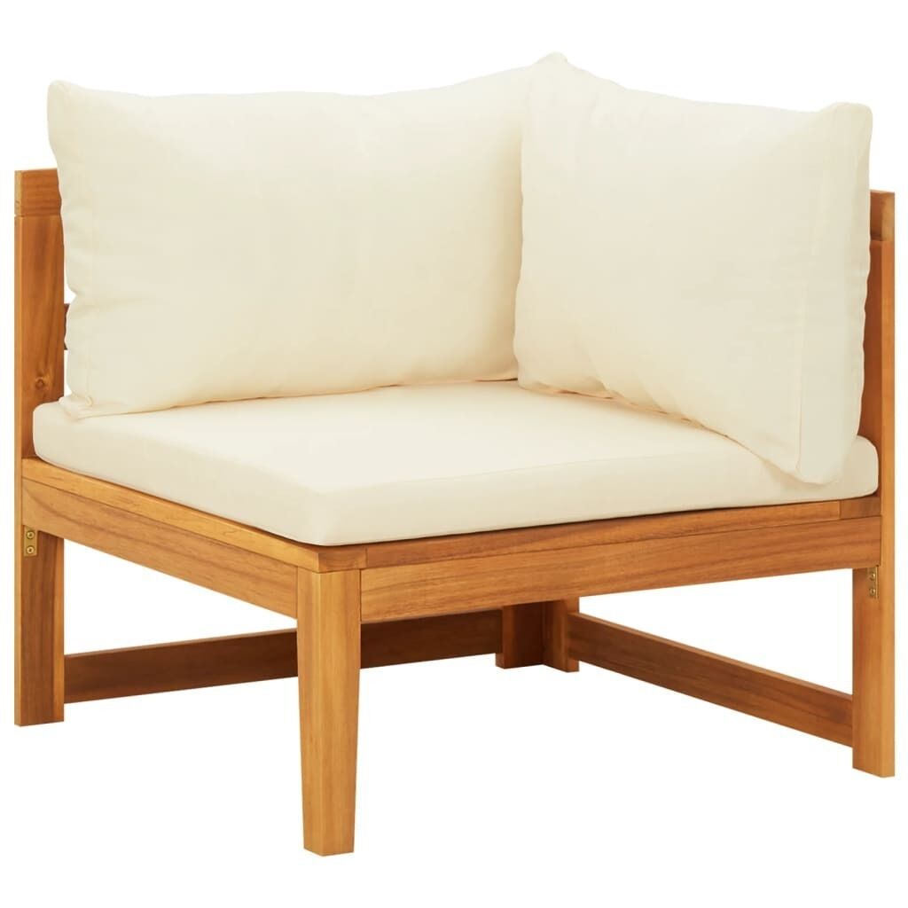 Corner Sofa with Cushions Solid Acacia Wood Corner Sofa with Cushions Solid Acacia Wood