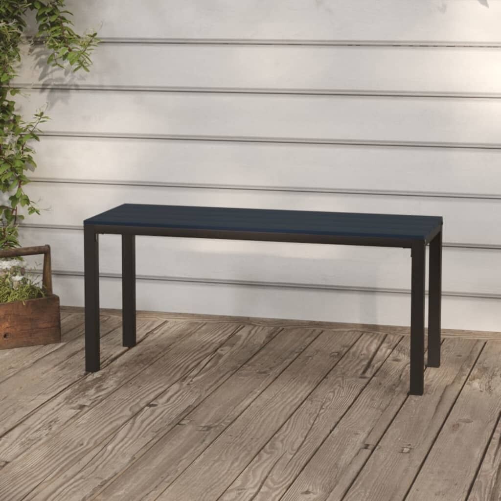 Garden Bench 110 cm Steel and WPC Garden Bench 110 cm Steel and WPC