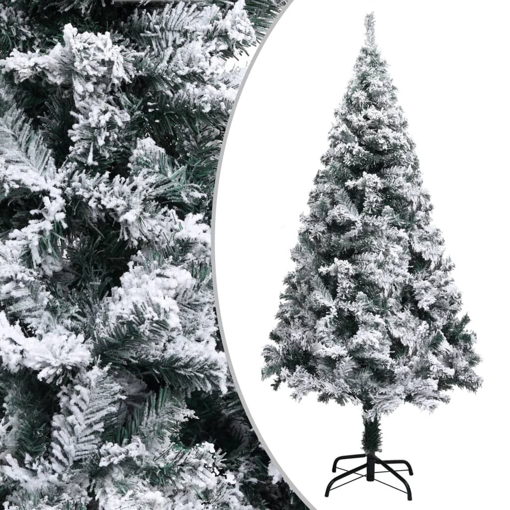 Artificial Christmas Tree with Flocked Snow Green PVC Artificial Christmas Tree with Flocked Snow Green PVC
