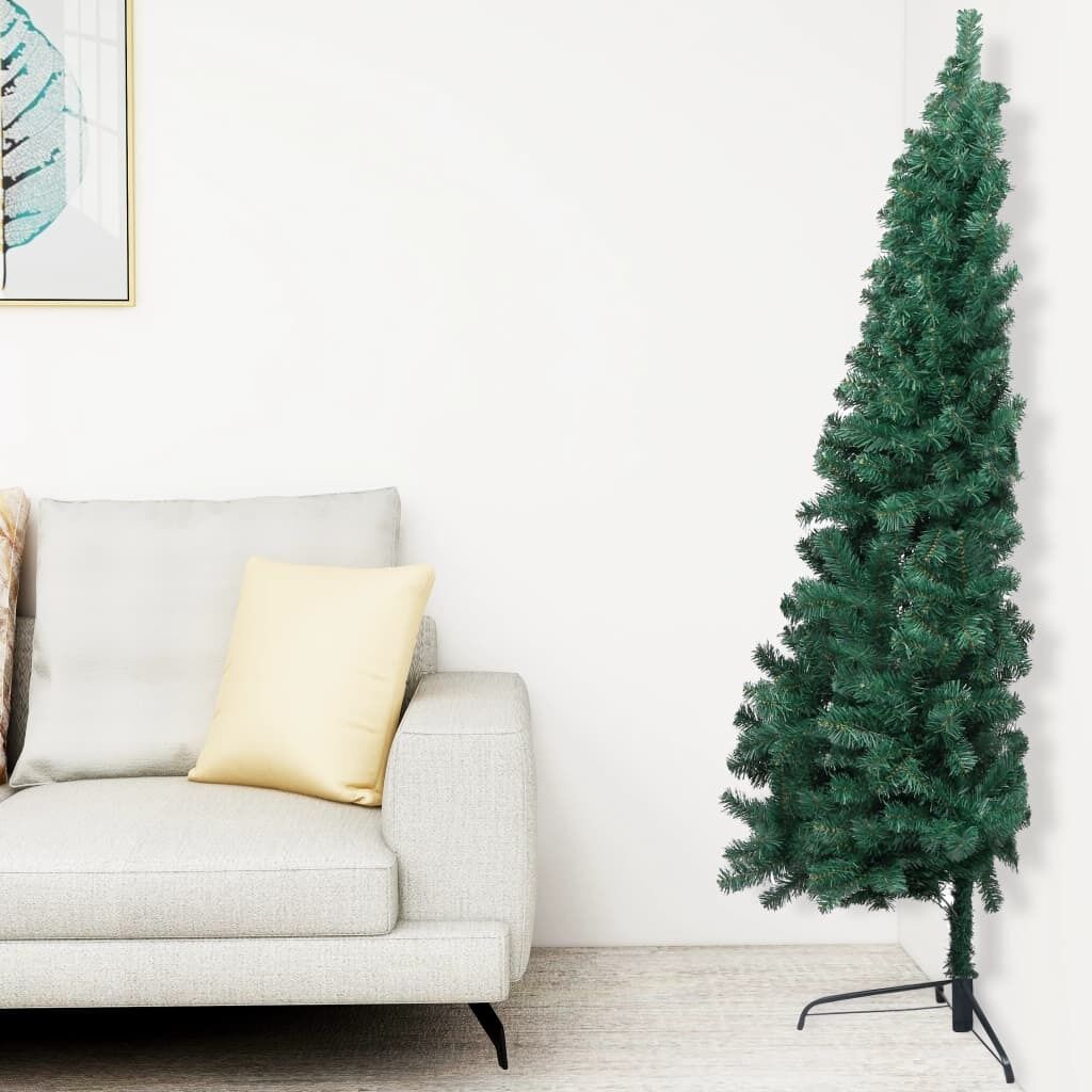 Artificial Half Christmas Tree with Stand PVC Artificial Half Christmas Tree with Stand PVC
