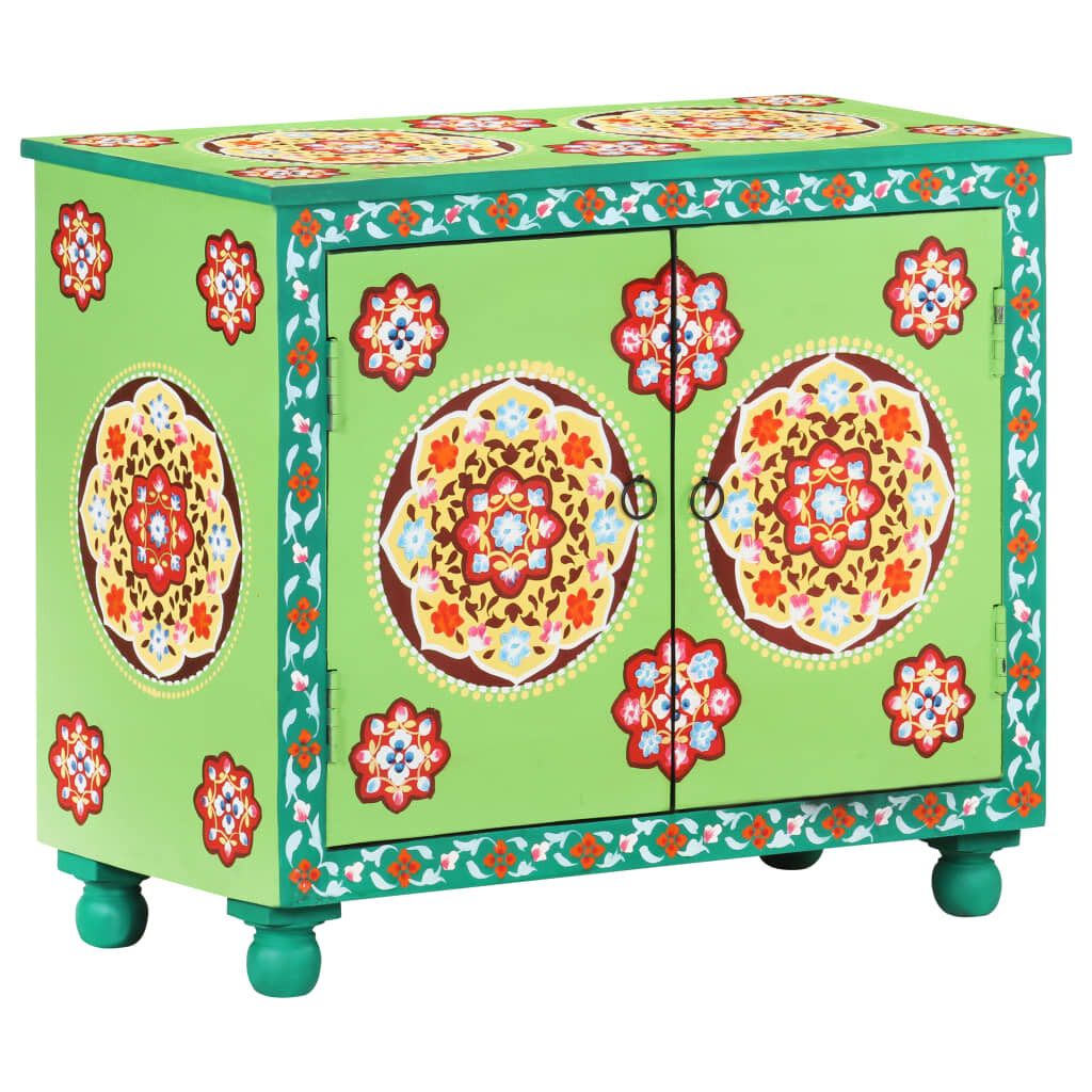 Hand Painted Sideboard 70x35x60 cm Solid Mango Wood Hand Painted Sideboard 70x35x60 cm Solid Mango Wood