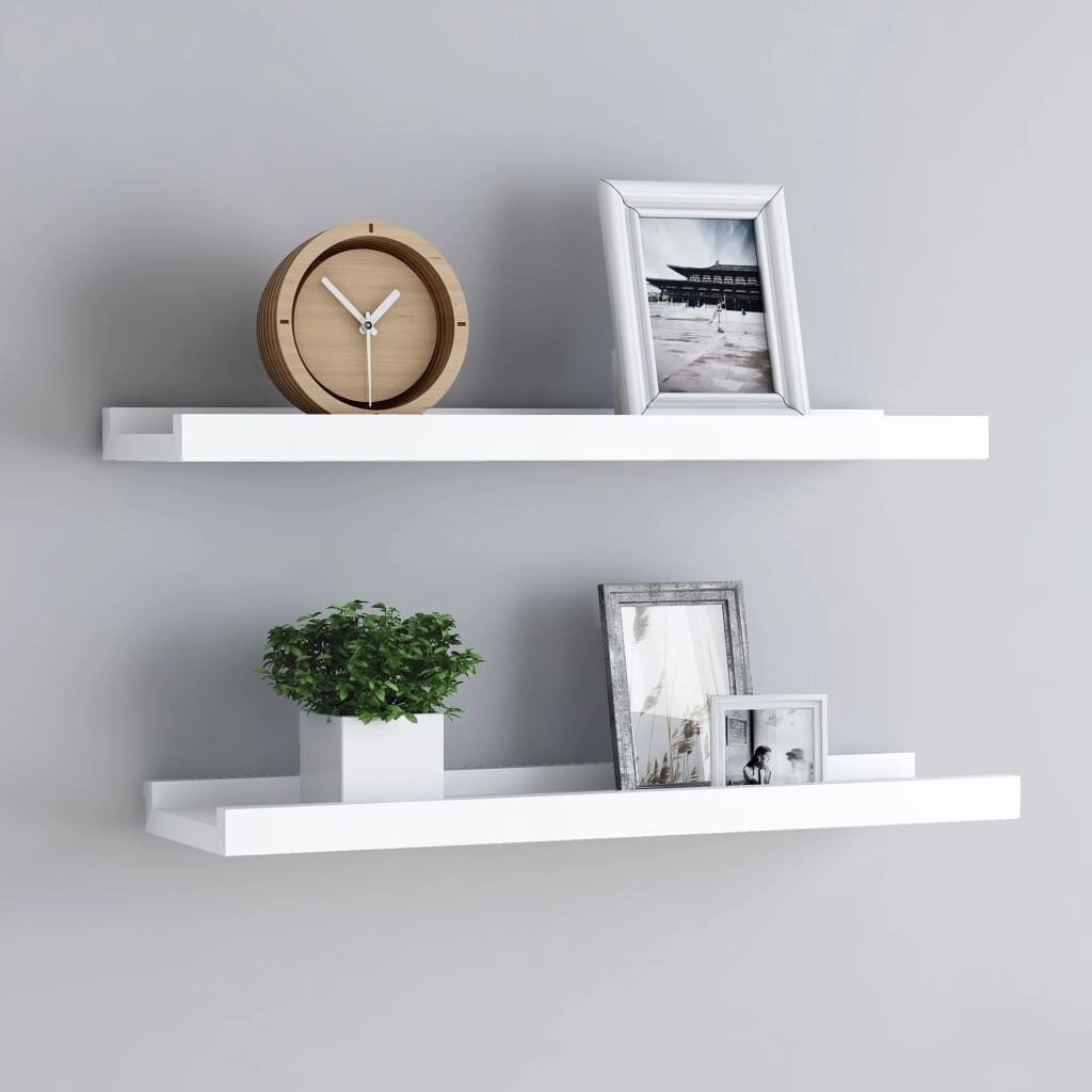 Picture Frame Ledge Shelves 2 pcs MDF Picture Frame Ledge Shelves 2 pcs MDF