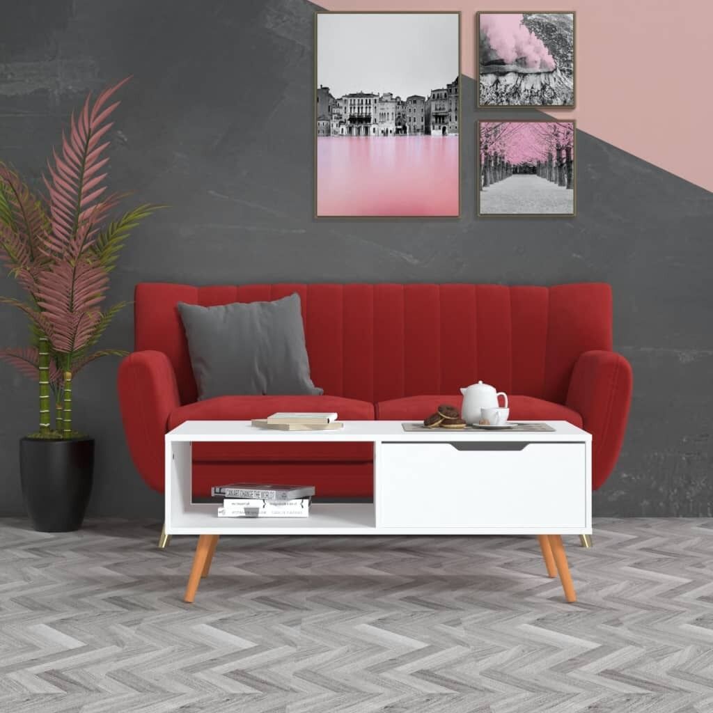 Coffee Table 100x49.5x43 cm Engineered Wood Coffee Table 100x49.5x43 cm Engineered Wood