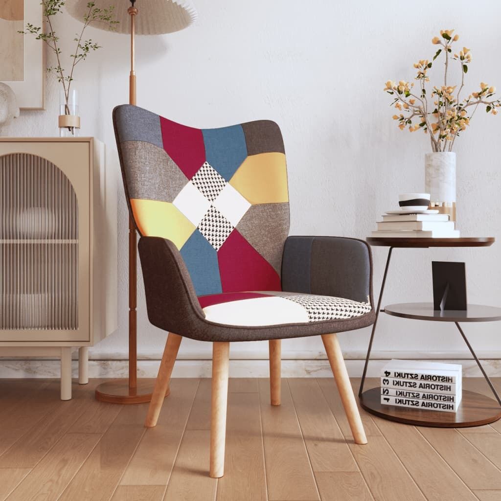 Relaxing Chair Patchwork Fabric Relaxing Chair Patchwork Fabric