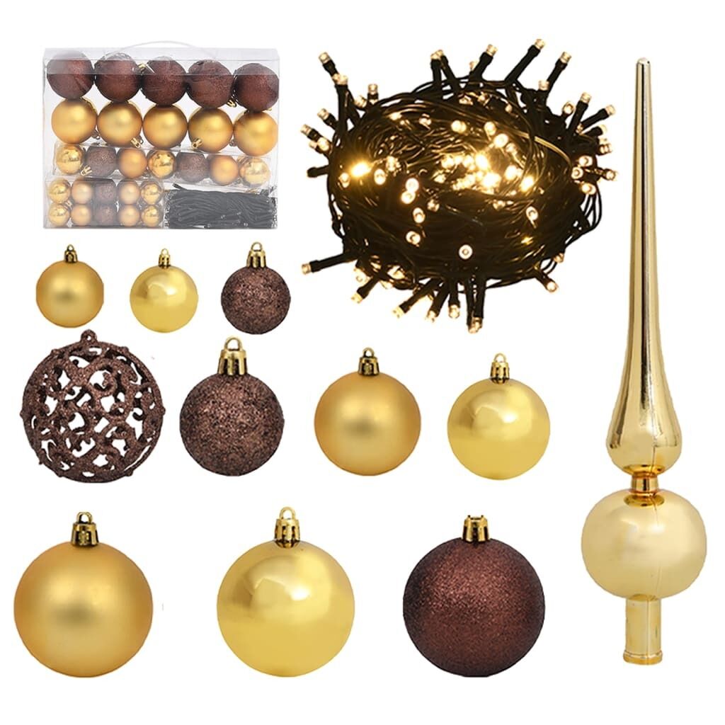 Christmas Ball Set with Peak and 150 LEDs Christmas Ball Set with Peak and 150 LEDs