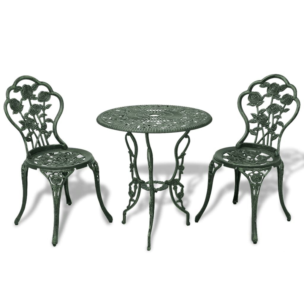 3 Piece Bistro Set Cast Aluminium 3 Piece Bistro Set Cast Aluminium