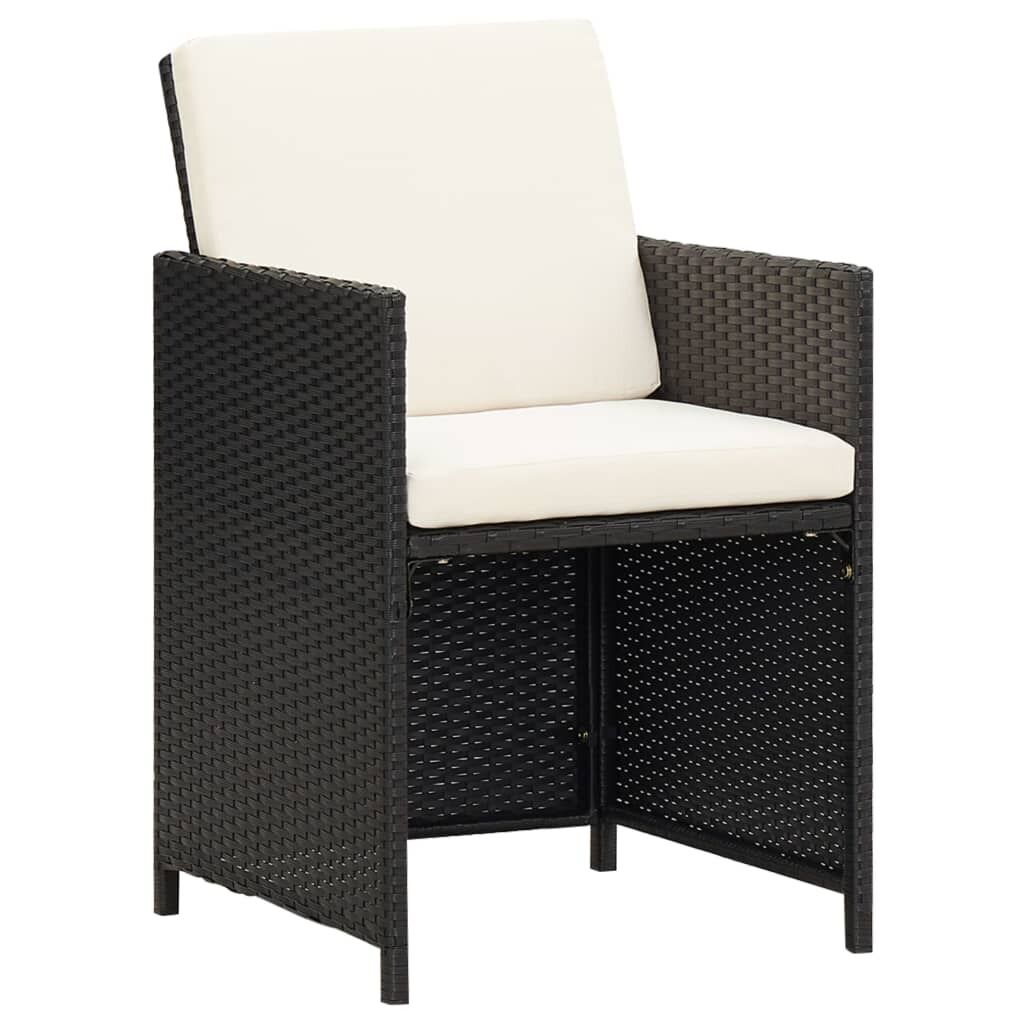Garden Chairs 2 pcs with Cushions and Pillows Poly Rattan Garden Chairs 2 pcs with Cushions and Pillows Poly Rattan