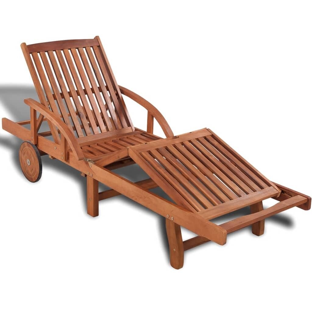 Sun Lounger Solid Acacia Wood Sun Lounger Solid Acacia Wood