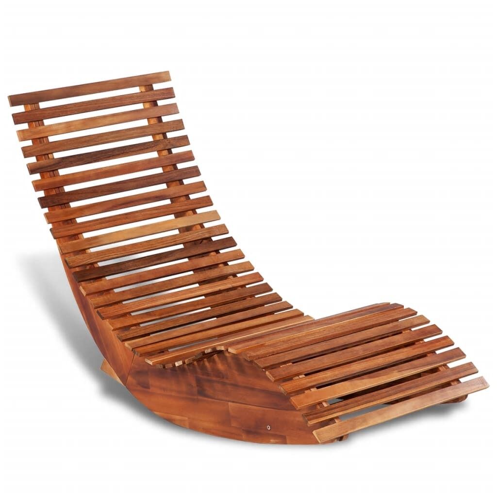 Rocking Sun Lounger Acacia Wood Rocking Sun Lounger Acacia Wood