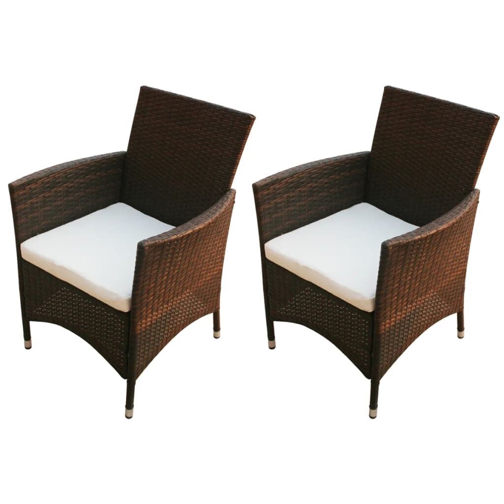 Garden Chairs 2 pcs Poly Rattan Garden Chairs 2 pcs Poly Rattan