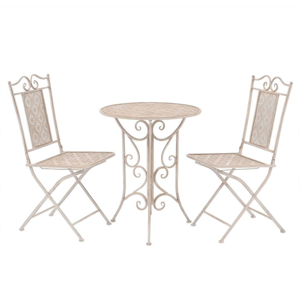 3 Piece Bistro Set Steel 3 Piece Bistro Set Steel