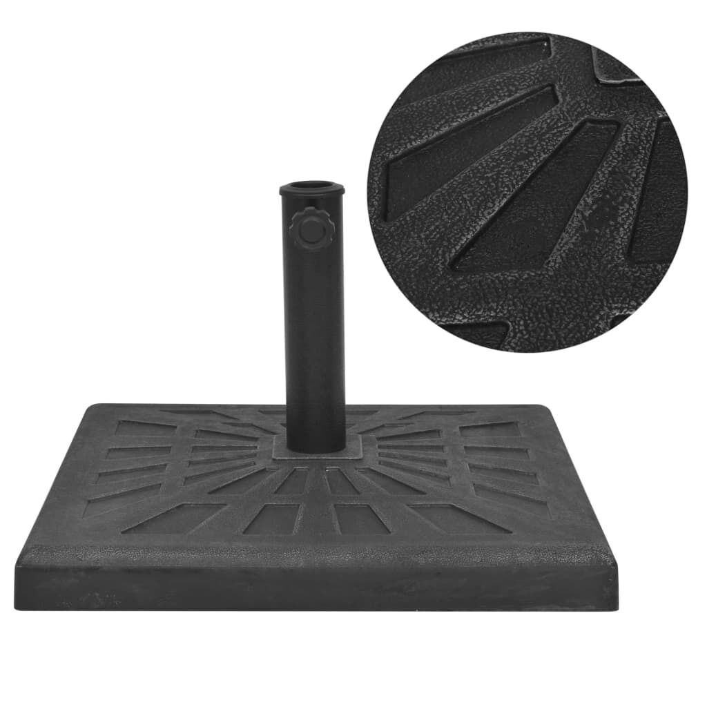 Parasol Base Resin Square Black Parasol Base Resin Square Black