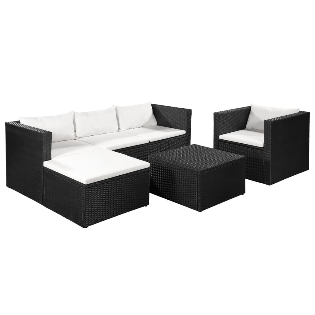 4 Piece Garden Lounge Set Poly Rattan 4 Piece Garden Lounge Set Poly Rattan