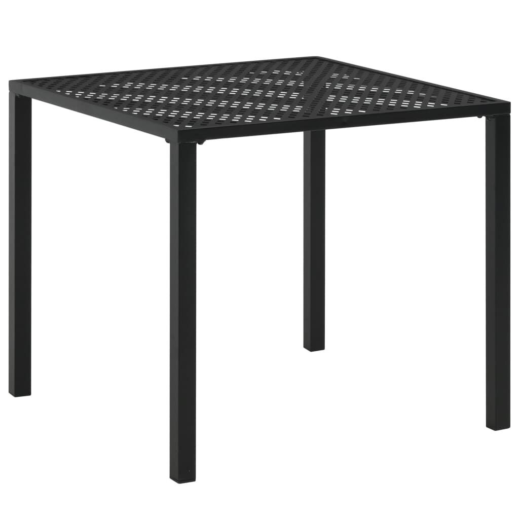 Garden Table Black Steel Garden Table Black Steel