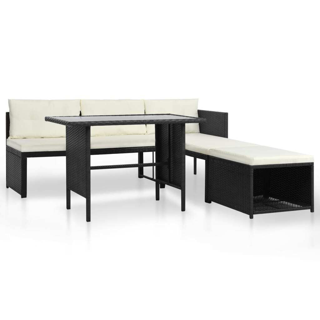 4 Piece Garden Lounge Set Poly Rattan 4 Piece Garden Lounge Set Poly Rattan