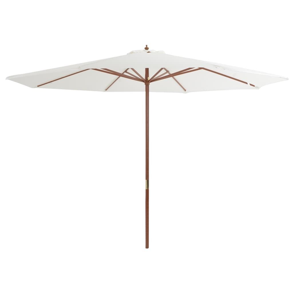 Outdoor Parasol with Wooden Pole 350 cm Outdoor Parasol with Wooden Pole 350 cm