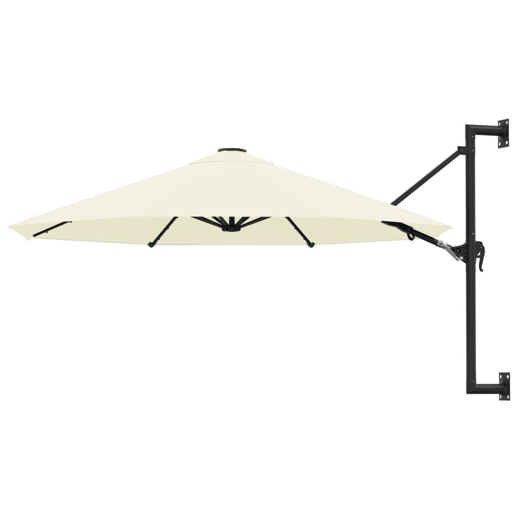 Wall-Mounted Parasol with Metal Pole 300 cm Wall-Mounted Parasol with Metal Pole 300 cm