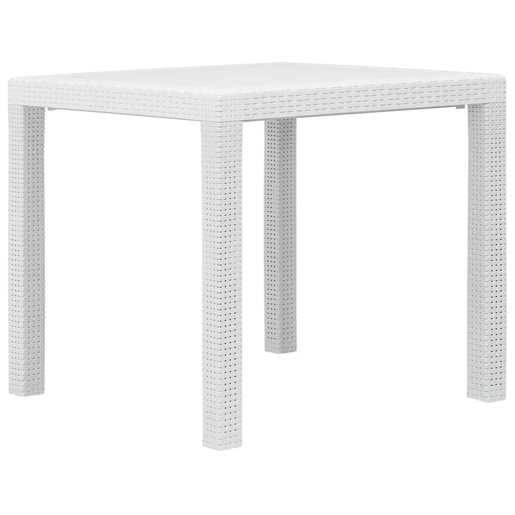 Garden Table Plastic Rattan Look Garden Table Plastic Rattan Look