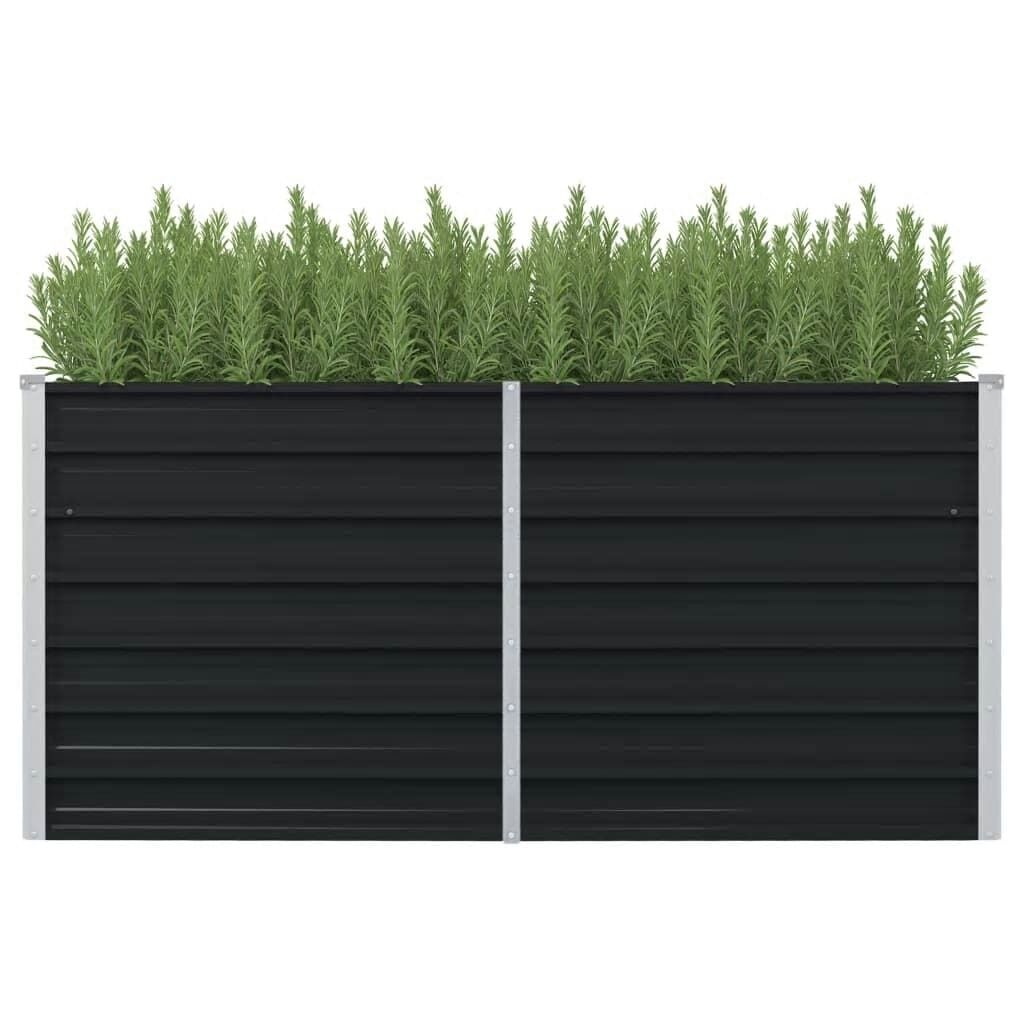Raised Garden Bed Anthracite Galvanised Steel Raised Garden Bed Anthracite Galvanised Steel