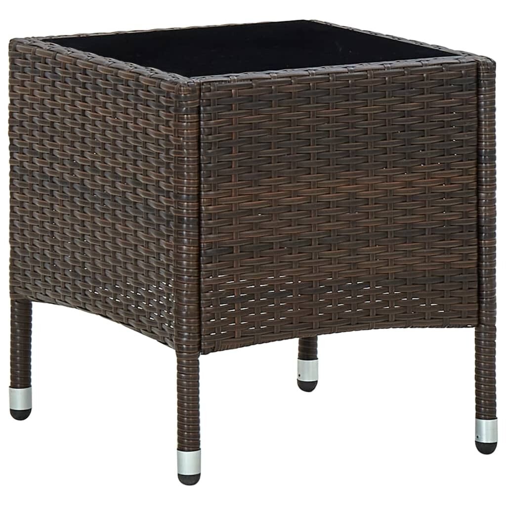 Garden Table 40x40x45 cm Poly Rattan Garden Table 40x40x45 cm Poly Rattan