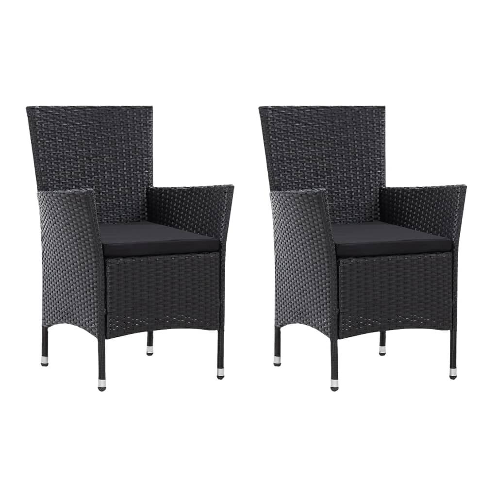 Garden Chairs 2 pcs Poly Rattan Garden Chairs 2 pcs Poly Rattan
