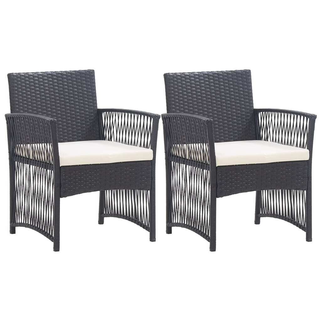 Garden Armchairs with Cushions 2 pcs Poly Rattan Garden Armchairs with Cushions 2 pcs Poly Rattan