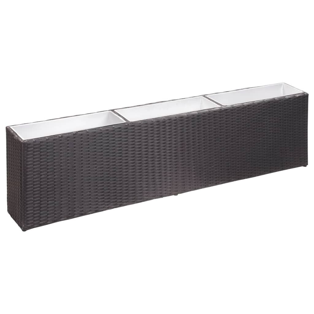 Garden Raised Bed with Poly Rattan Garden Raised Bed with Poly Rattan
