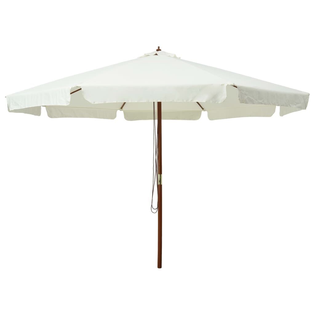 Outdoor Parasol with Wooden Pole 330 cm Outdoor Parasol with Wooden Pole 330 cm