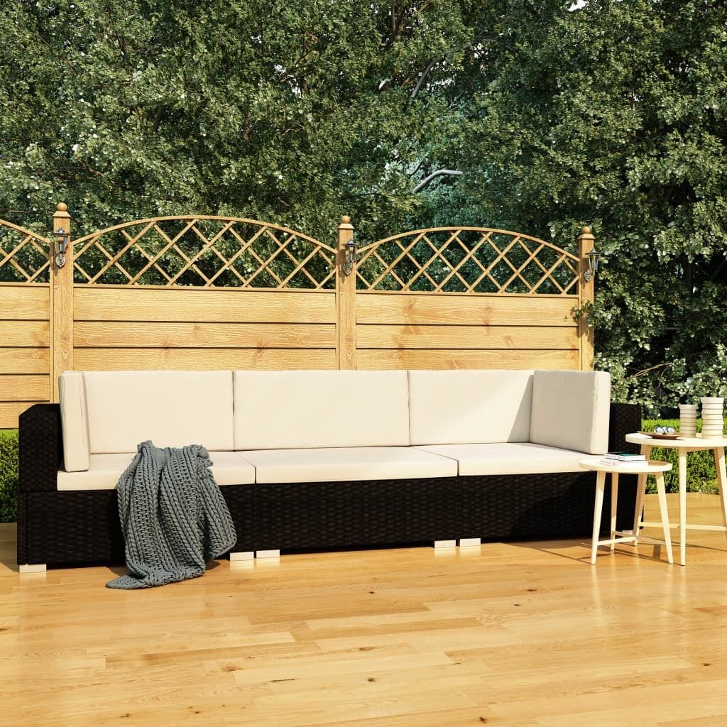Garden Sofa Set with Cushions Poly Rattan Garden Sofa Set with Cushions Poly Rattan