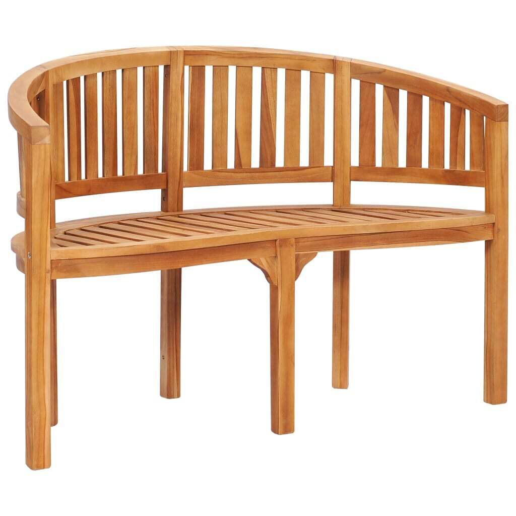 Banana Bench Solid Teak Wood Banana Bench Solid Teak Wood