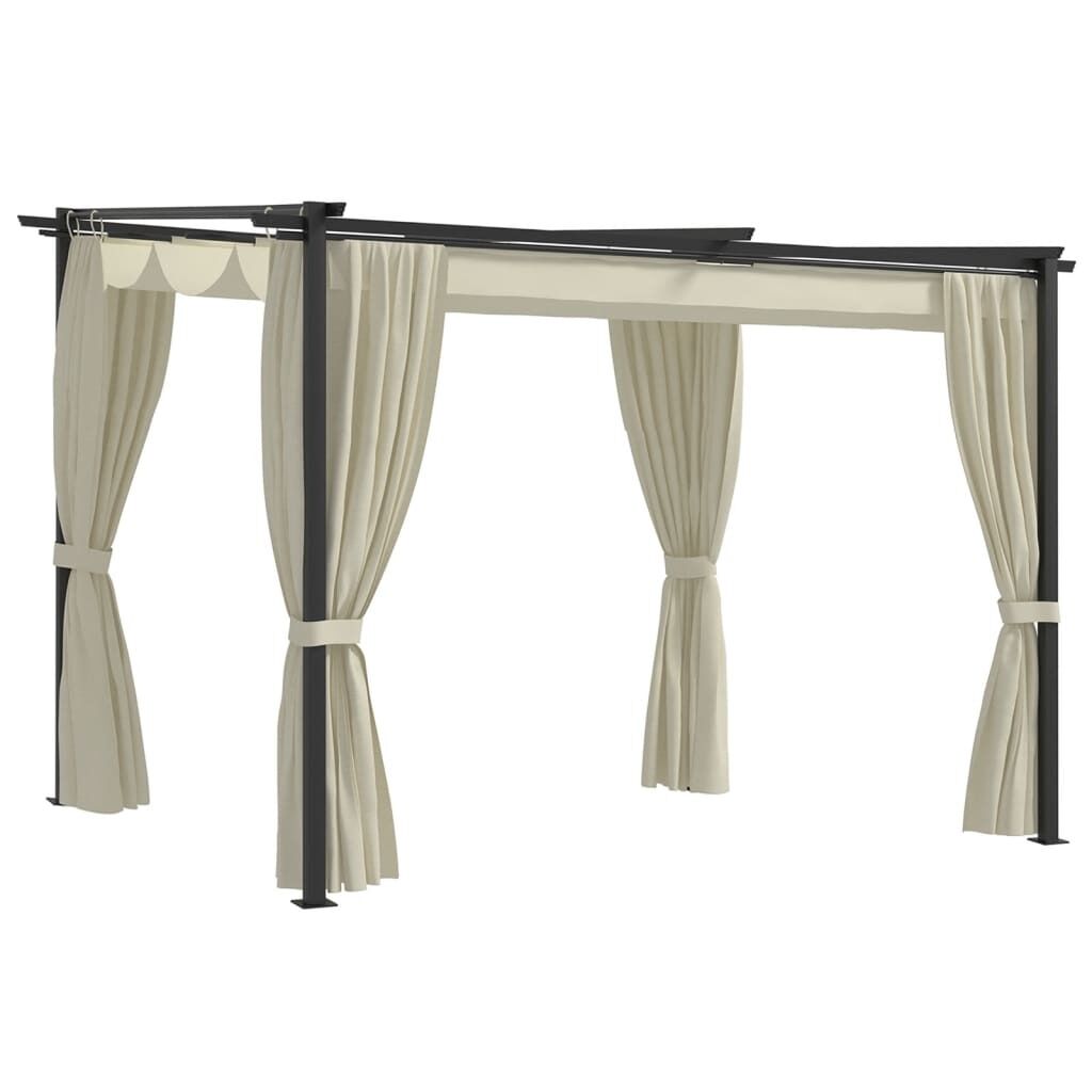 Gazebo with Curtains Steel Gazebo with Curtains Steel