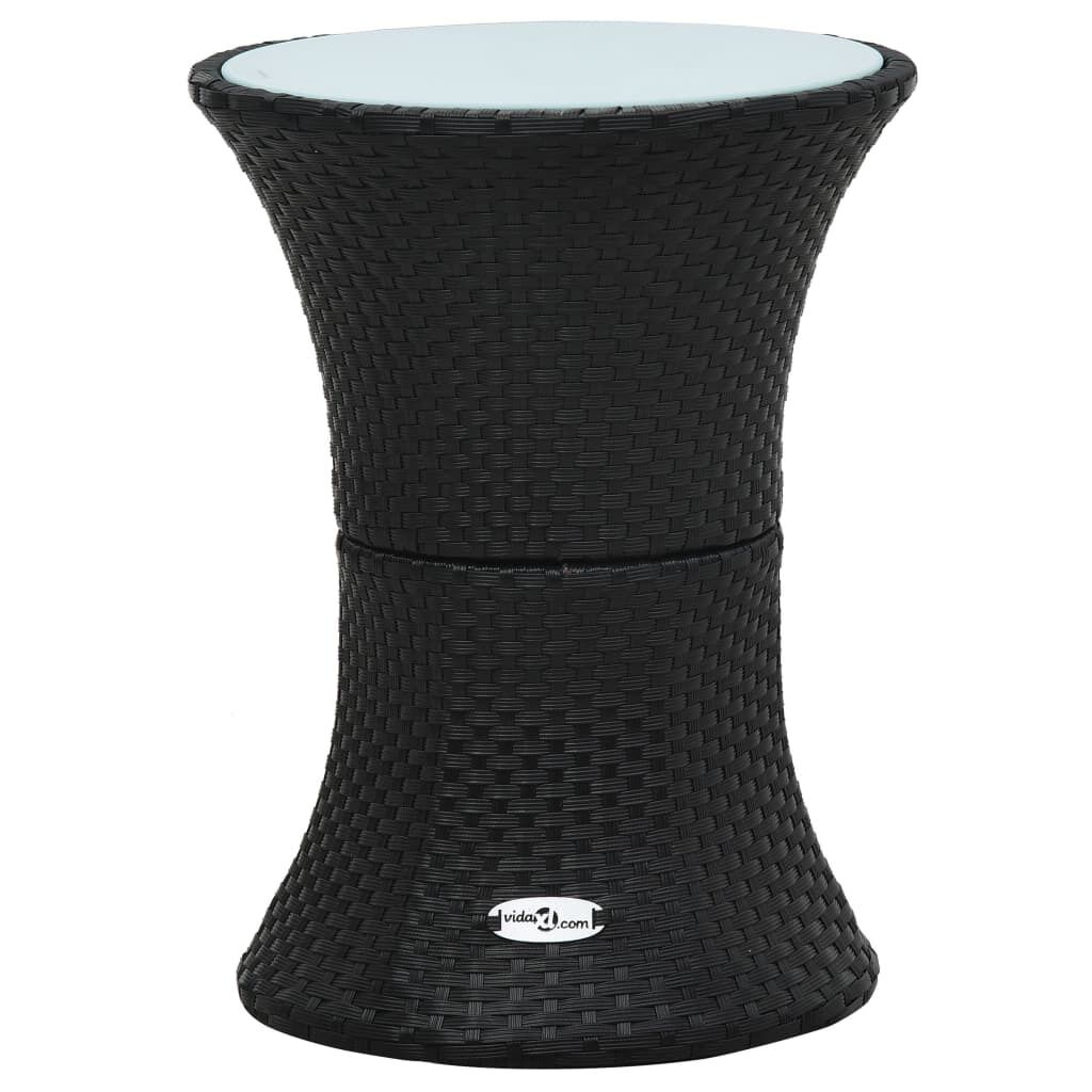 Garden Side Table Drum Shape Poly Rattan Garden Side Table Drum Shape Poly Rattan