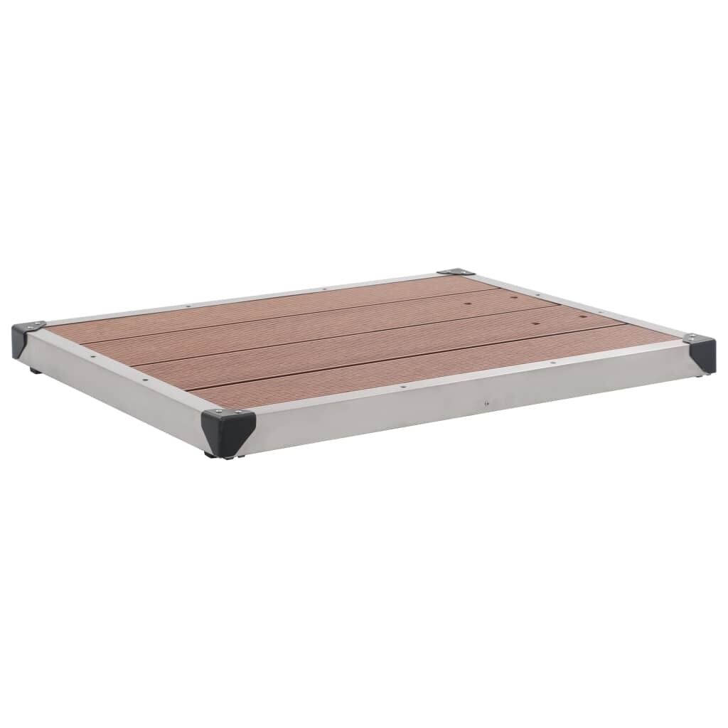 Outdoor Shower Tray WPC Stainless Steel Outdoor Shower Tray WPC Stainless Steel