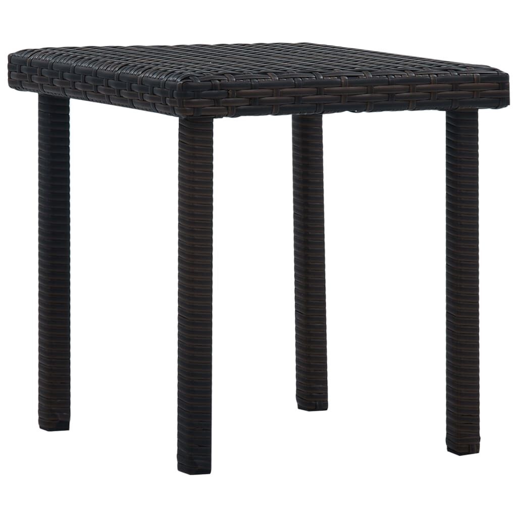 Garden Tea Table 40x40x40 cm Poly Rattan Garden Tea Table 40x40x40 cm Poly Rattan