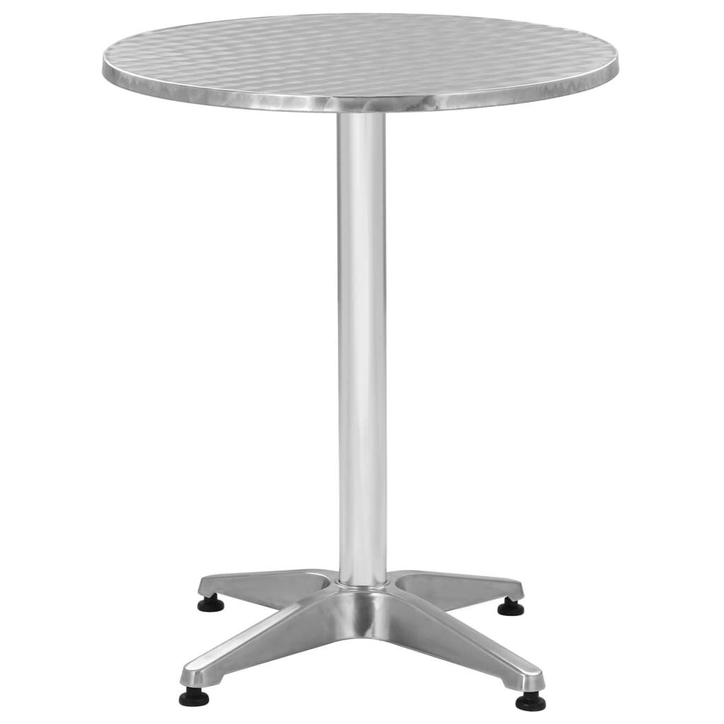 Garden Table Silver Aluminium Garden Table Silver Aluminium