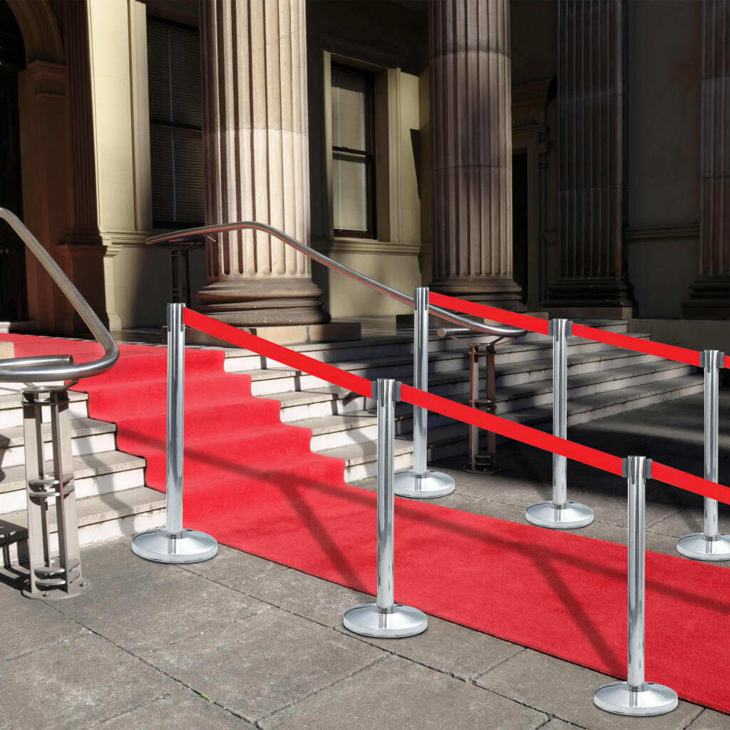 Stanchion with Belt Airport Barrier Stainless Steel Stanchion with Belt Airport Barrier Stainless Steel