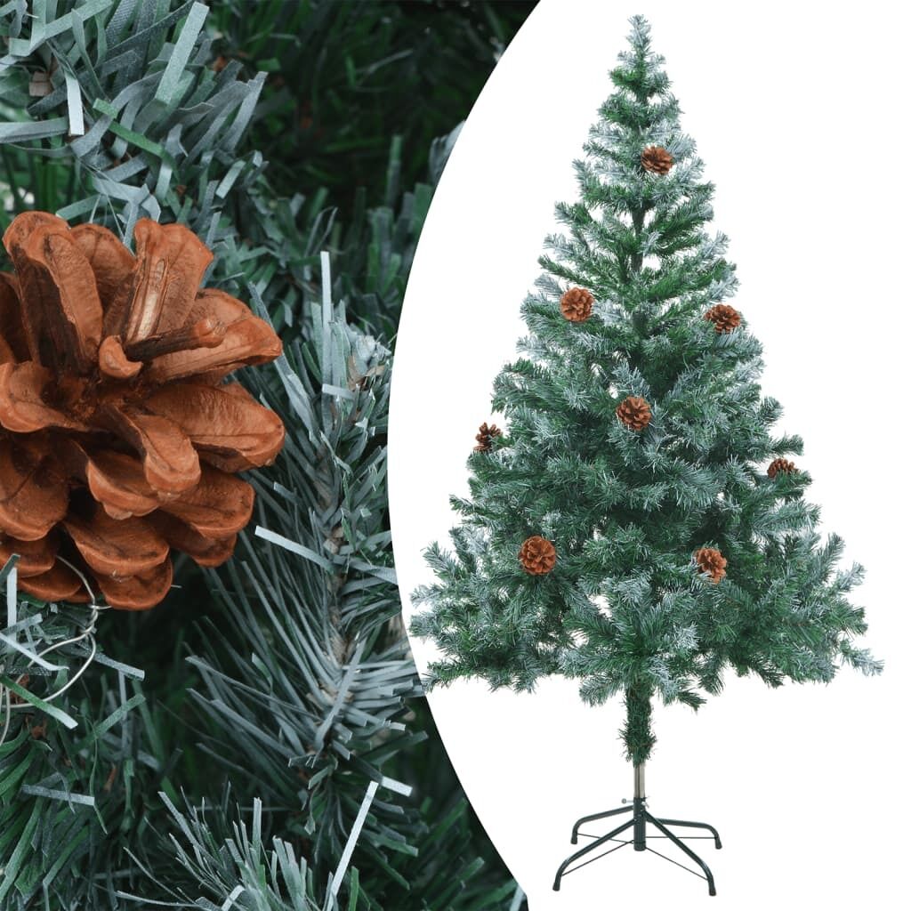 Frosted Christmas Tree with Pinecones Frosted Christmas Tree with Pinecones