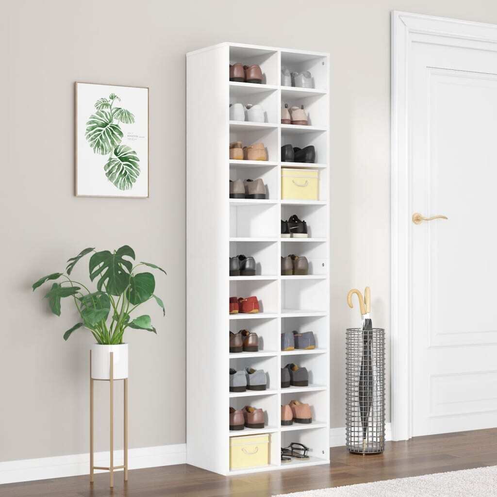 Shoe Cabinet 54x34x183 cm Engineered Wood Shoe Cabinet 54x34x183 cm Engineered Wood