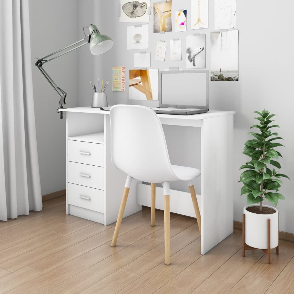 Desk with Drawers 110x50x76 cm Engineered Wood Desk with Drawers 110x50x76 cm Engineered Wood