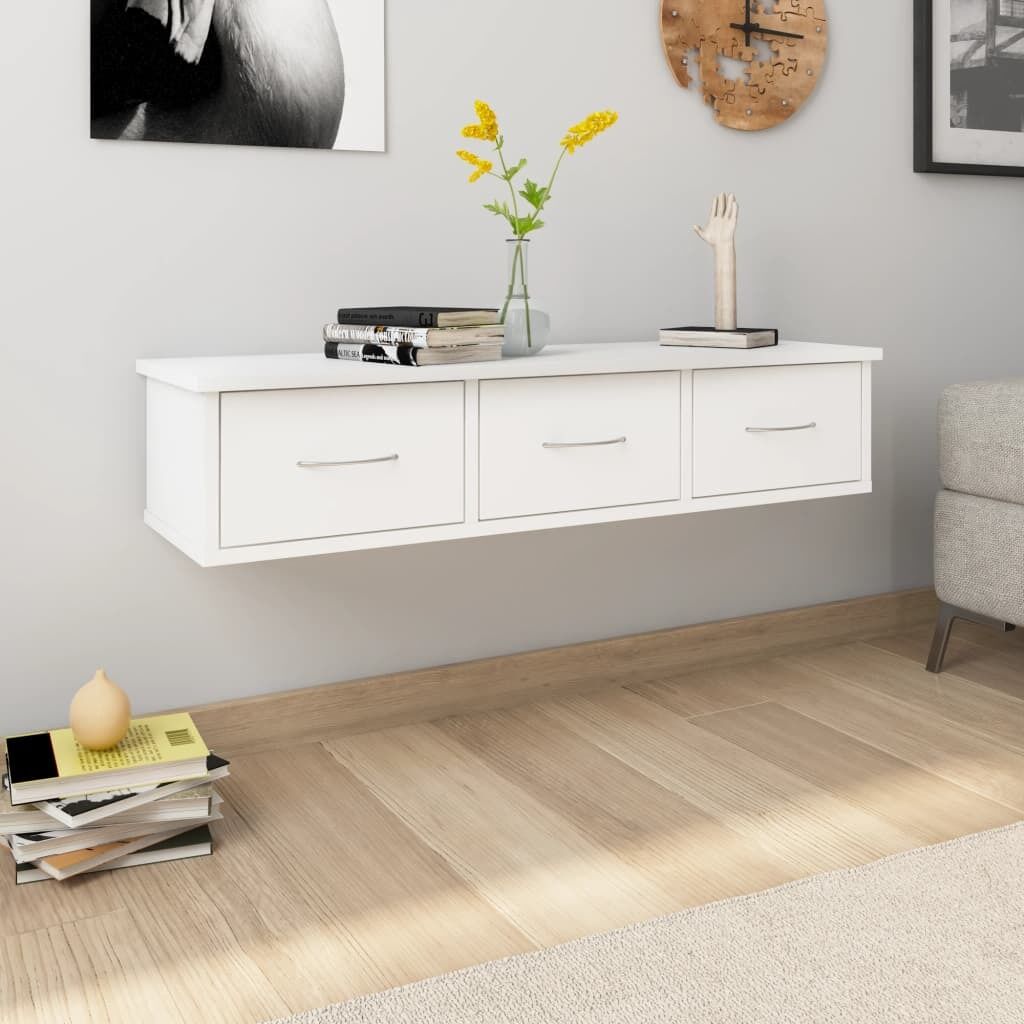 Wall-mounted Drawer Shelf 88x26x18.5 cm Engineered Wood Wall-mounted Drawer Shelf 88x26x18.5 cm Engineered Wood