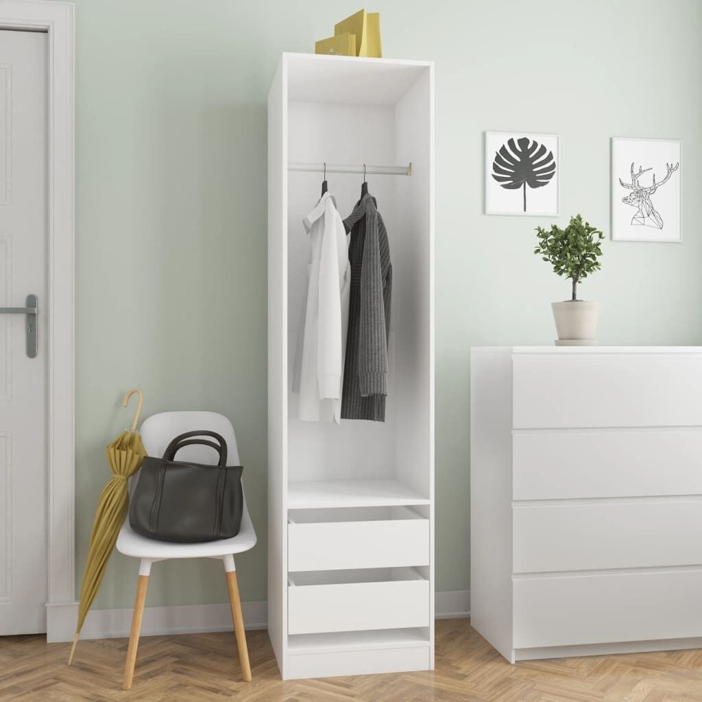 Wardrobe with Drawers 50x50x200 cm Engineered Wood Wardrobe with Drawers 50x50x200 cm Engineered Wood