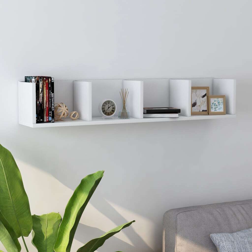 CD Wall Shelf 100x18x18 cm Engineered Wood CD Wall Shelf 100x18x18 cm Engineered Wood