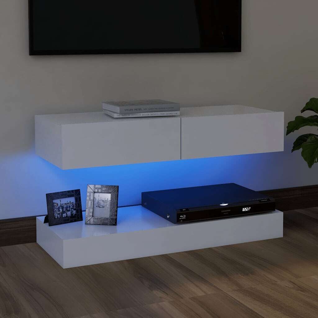 Budeaux TV Cabinet with LED Lights 90x35 cm Budeaux TV Cabinet with LED Lights 90x35 cm