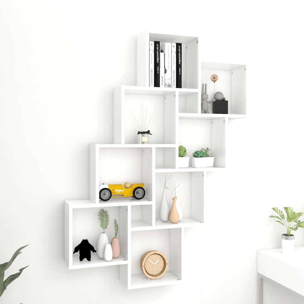 Wall Cube Shelf 90x15x119 cm Engineered Wood Wall Cube Shelf 90x15x119 cm Engineered Wood