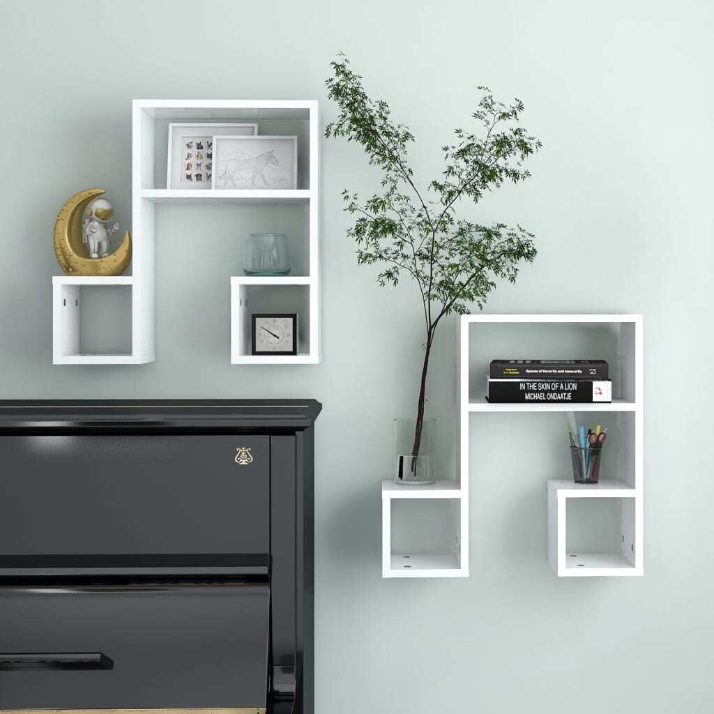 Wall Shelves 2 pcs 50x15x50 cm Engineered Wood Wall Shelves 2 pcs 50x15x50 cm Engineered Wood