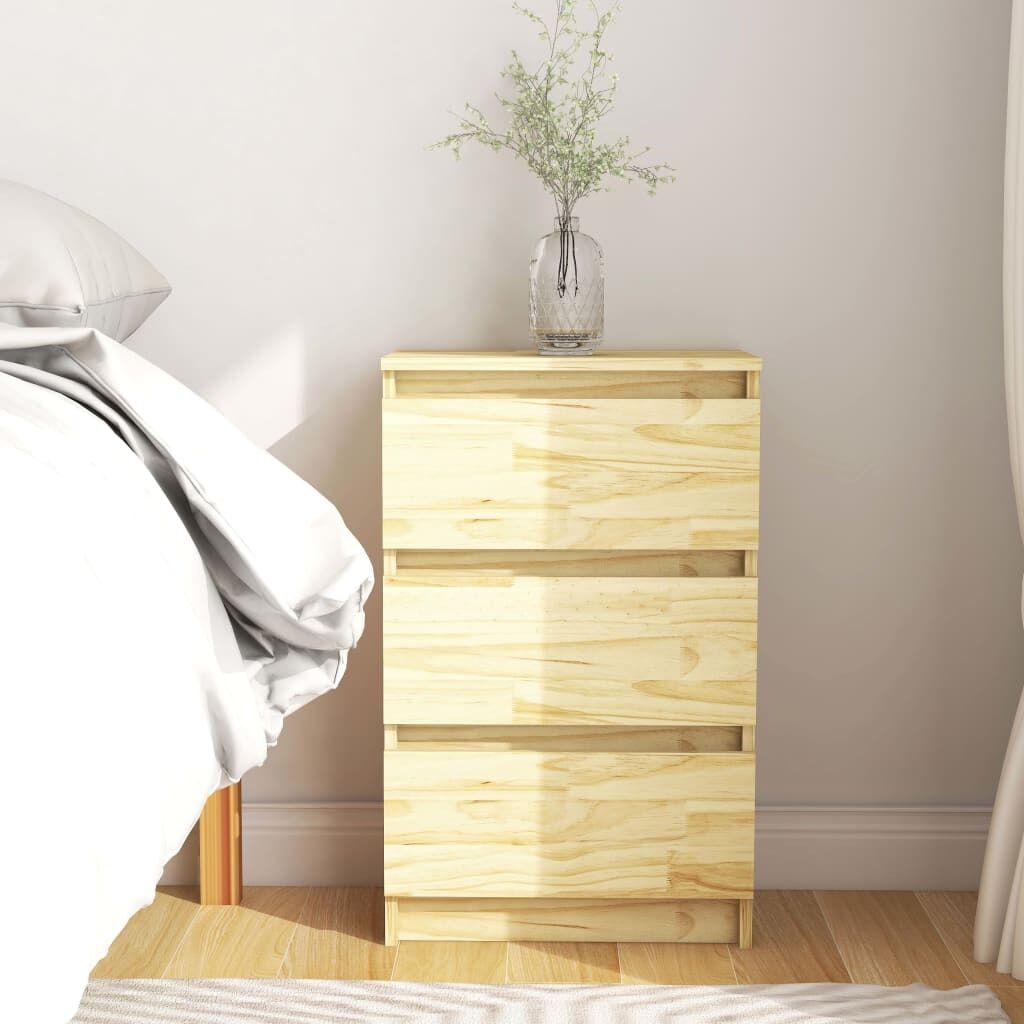 Apollo Bedside Cabinet 40x29.5x64 cm Solid Pine Wood Apollo Bedside Cabinet 40x29.5x64 cm Solid Pine Wood