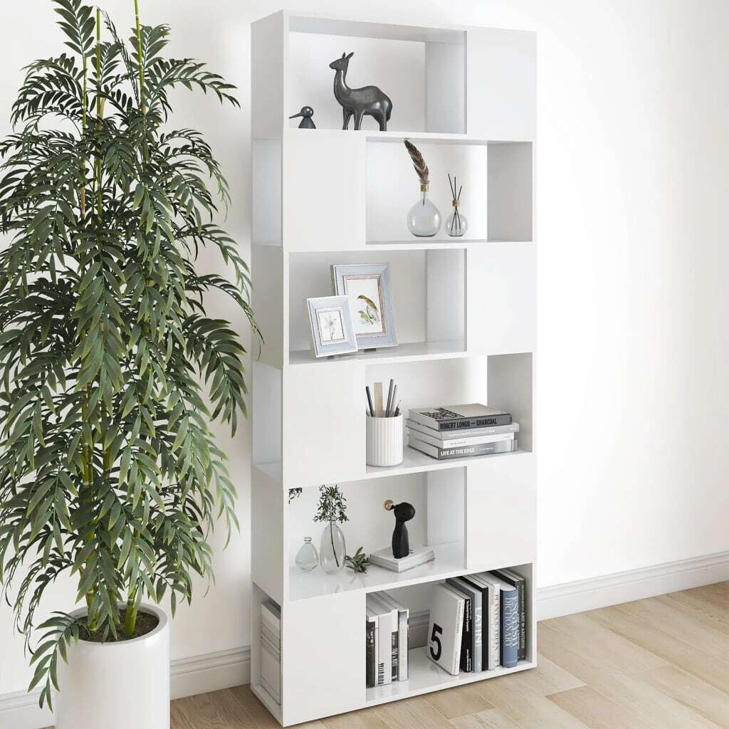 Sullivan Book Cabinet Room Divider 80x24x186 cm Engineered Wood Sullivan Book Cabinet Room Divider 80x24x186 cm Engineered Wood