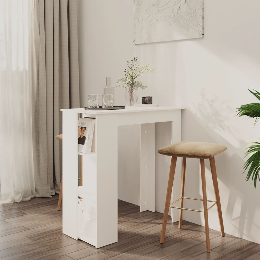 Bar Table with Shelf 102x50x103.5 cm Engineered Wood Bar Table with Shelf 102x50x103.5 cm Engineered Wood