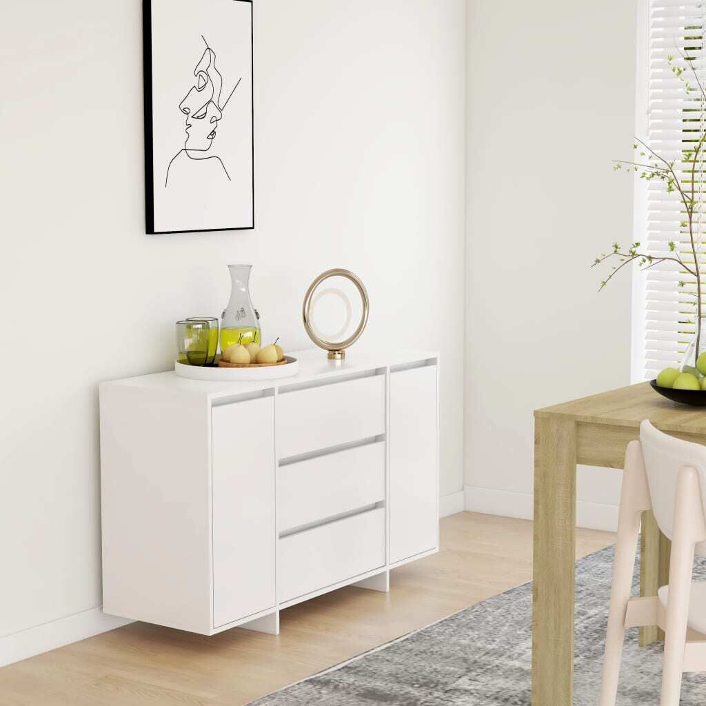 Sideboard with 3 Drawers 120x41x75 cm Engineered Wood Sideboard with 3 Drawers 120x41x75 cm Engineered Wood