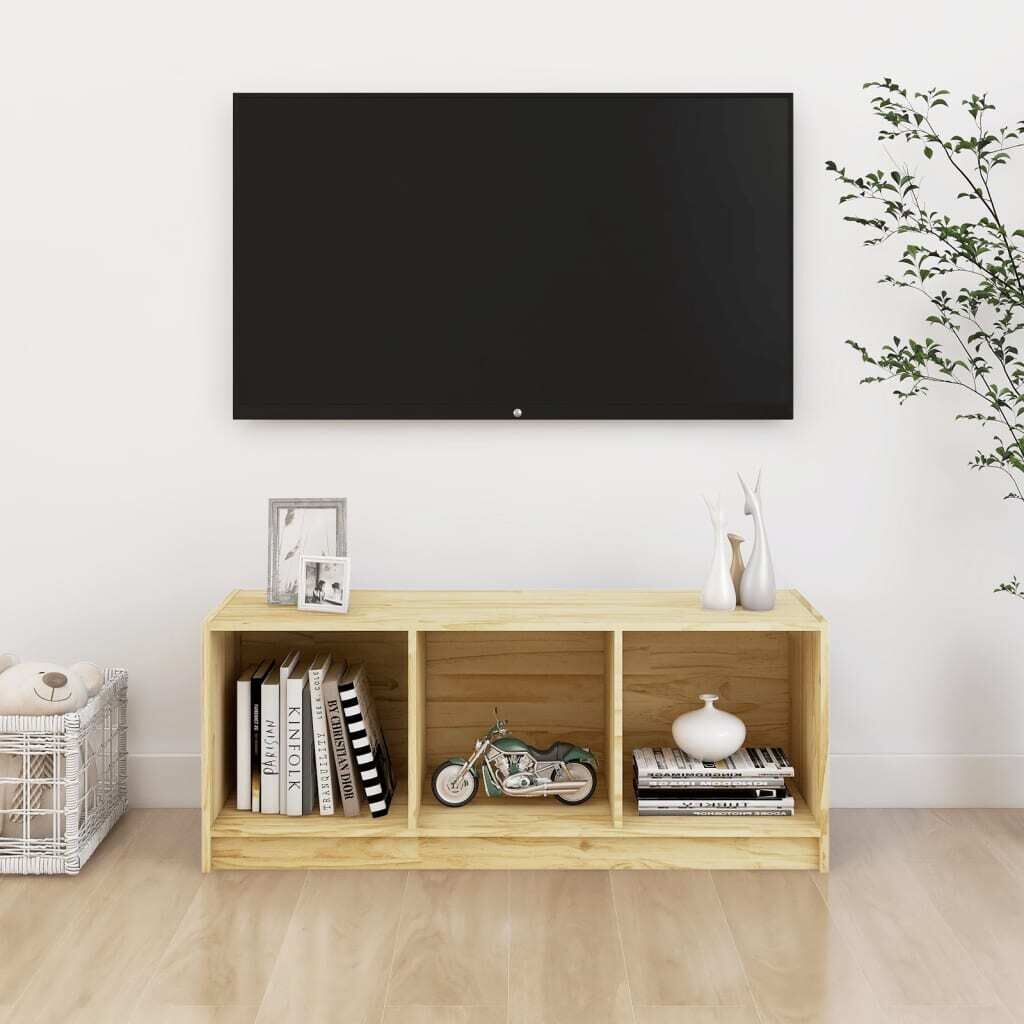 Buckingham TV Cabinet 104x33x41 cm Solid Pinewood Buckingham TV Cabinet 104x33x41 cm Solid Pinewood